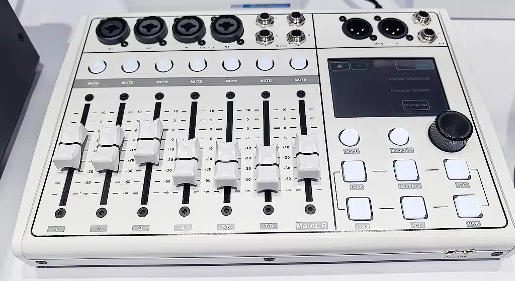digital mixer of s track is in infocomm asia 2025 S-TRACK