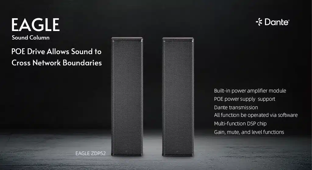 S Track Dante EAGLE ZDP52 Loudspeaker S-TRACK