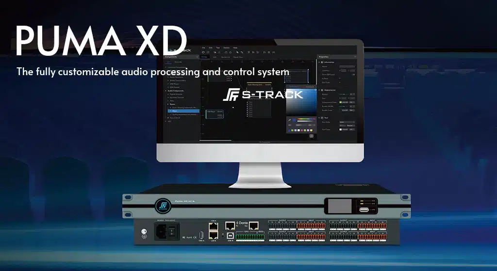 the fully customizable audio processing and control system s track puma xd series S-TRACK