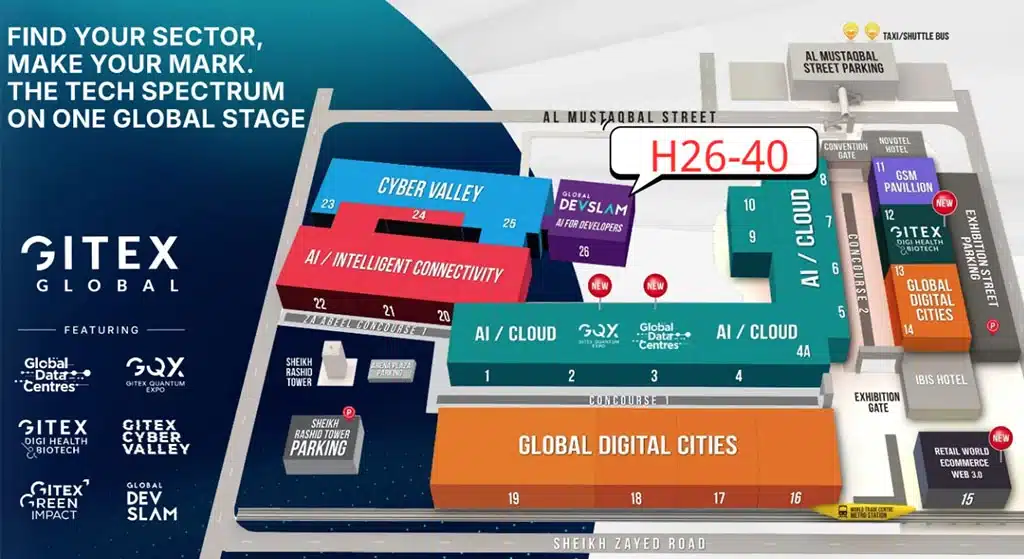 S Track is at Booth No. H26 40 for GITEX Dubai 2025 S-TRACK