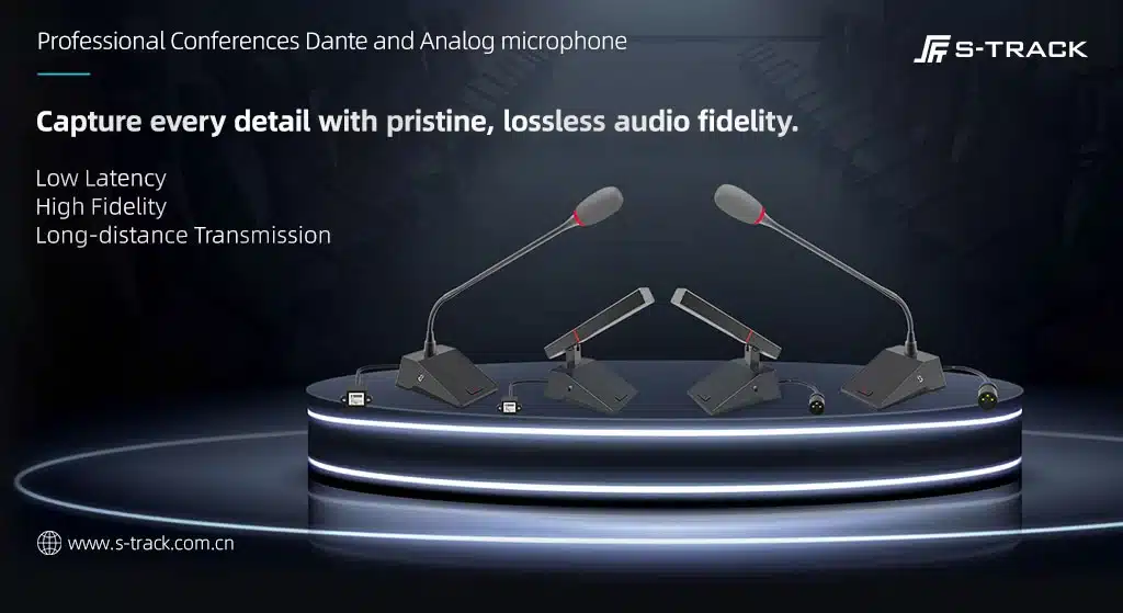 A Practical Guide to 48V Phantom Power | 5 Key Considerations and Troubleshooting 1 Dante and Analog Microphone S-TRACK