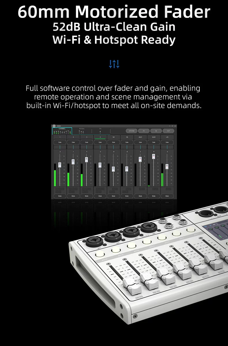 60mm Motorized Fader S-TRACK